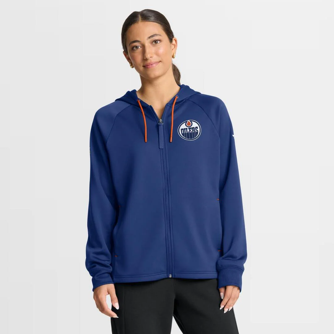 Fanatics Women's NHL Edmonton Oilers 2025 Authentic Pro Rink Full-Zip Hoodie - Image 4