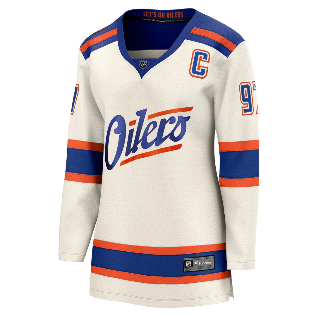 Fanatics Women's NHL Edmonton Oilers Connor McDavid Breakaway Alternate Jersey - Image 2