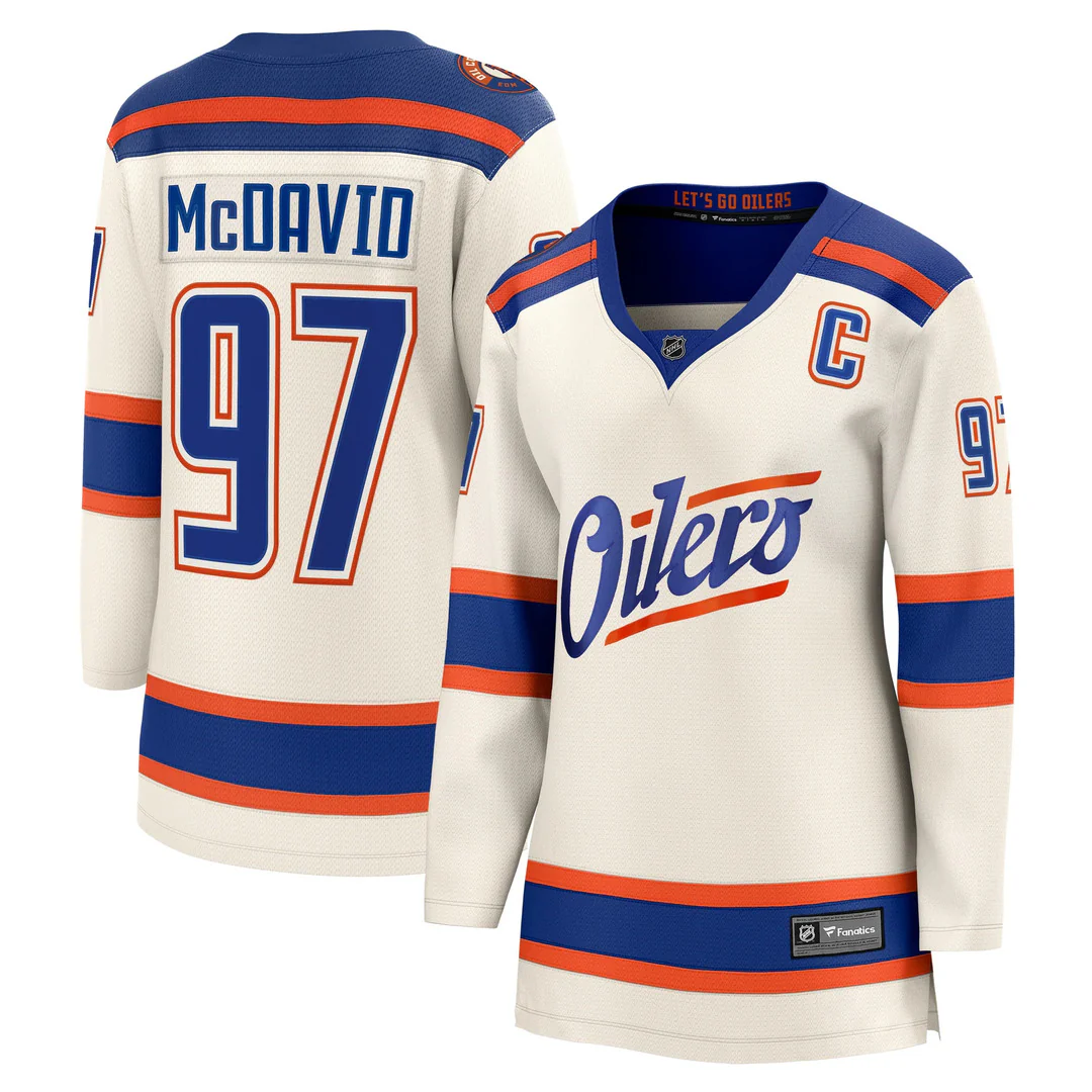 Fanatics Women's NHL Edmonton Oilers Connor McDavid Breakaway Alternate Jersey - Image 3