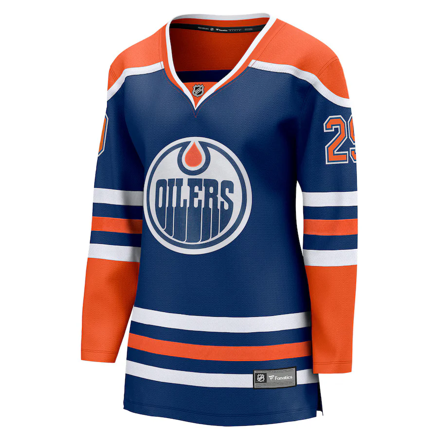 Fanatics Women's NHL Edmonton Oilers Leon Draisaitl Breakaway Home Jersey - Image 2