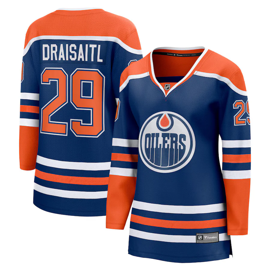 Fanatics Women's NHL Edmonton Oilers Leon Draisaitl Breakaway Home Jersey - Image 3