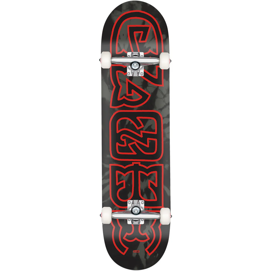 Globe GO Heyman Black Dye/Red Complete Skateboard