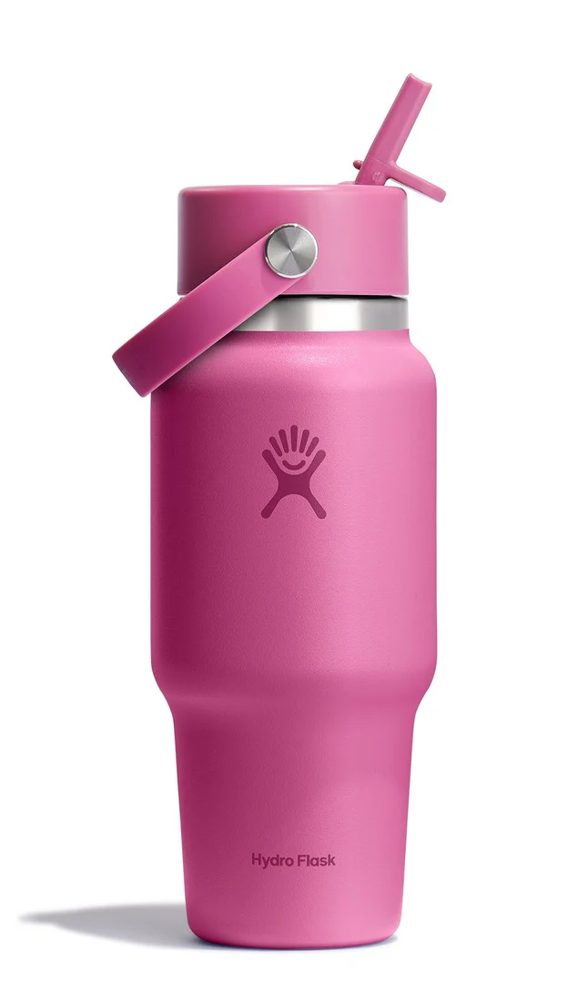 Hydro Flask Wide Mouth Travel Bottle with Flex Straw Cap 24oz/710ml - Image 2