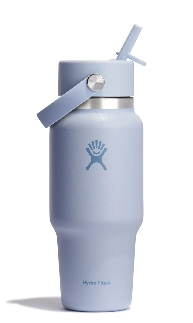 Hydro Flask Wide Mouth Travel Bottle with Flex Straw Cap 24oz/710ml - Image 3