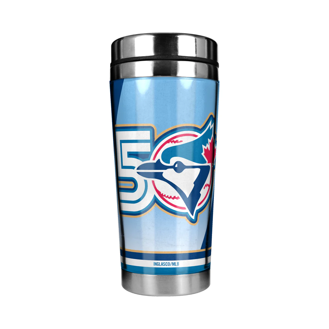 Inglasco MLB Toronto Blue Jays Stainless Steel Tumbler - 50th Anniversary