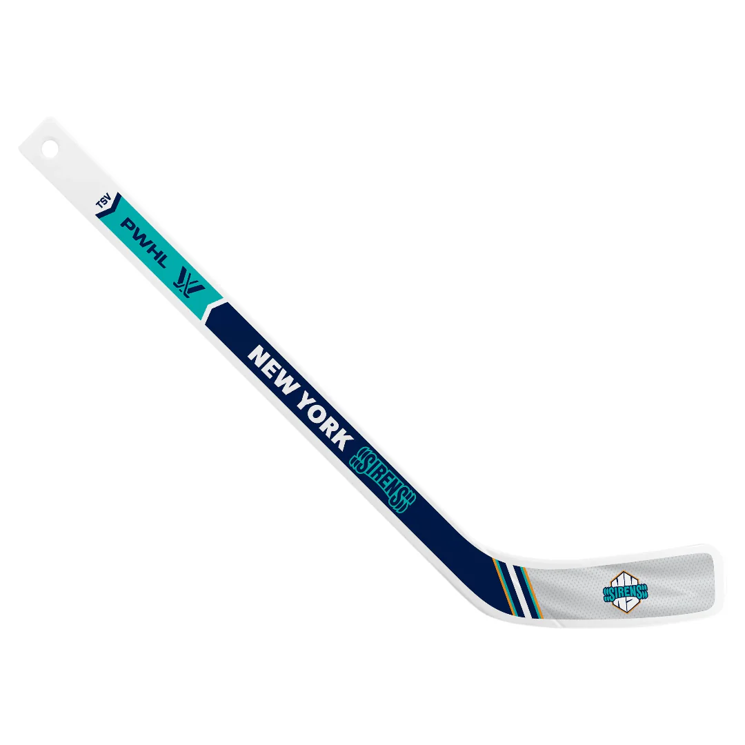 Inglasco PWHL New York Sirens Plastic Mini Player Stick