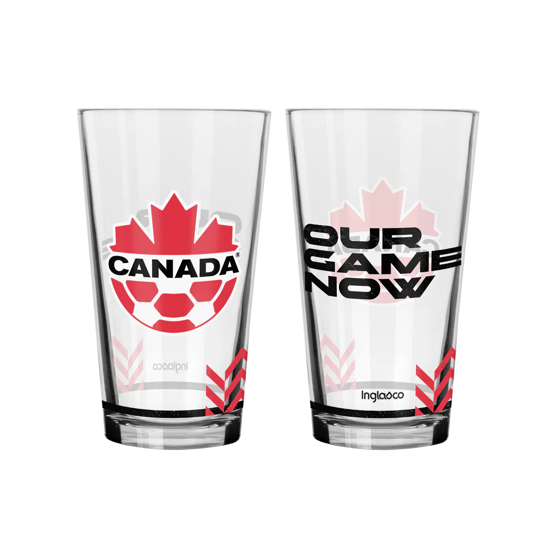 Inglasco Soccer Canada 2 Pack Mixing Glass Set