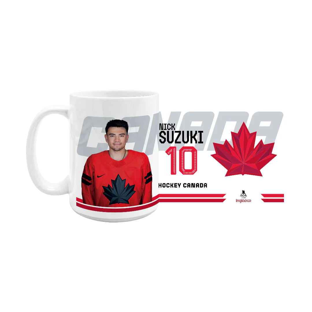 Inglasco Team Canada Nick Suzuki Home Jersey 15oz Mug