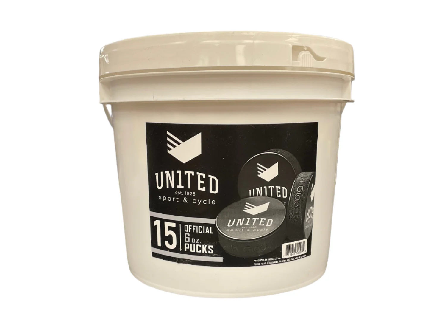 Inglasco United Pail of 15 Pucks