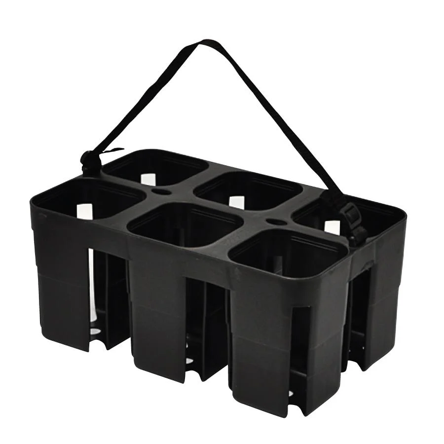 Inglasco Water Bottle Carrier 6 Bottles Black