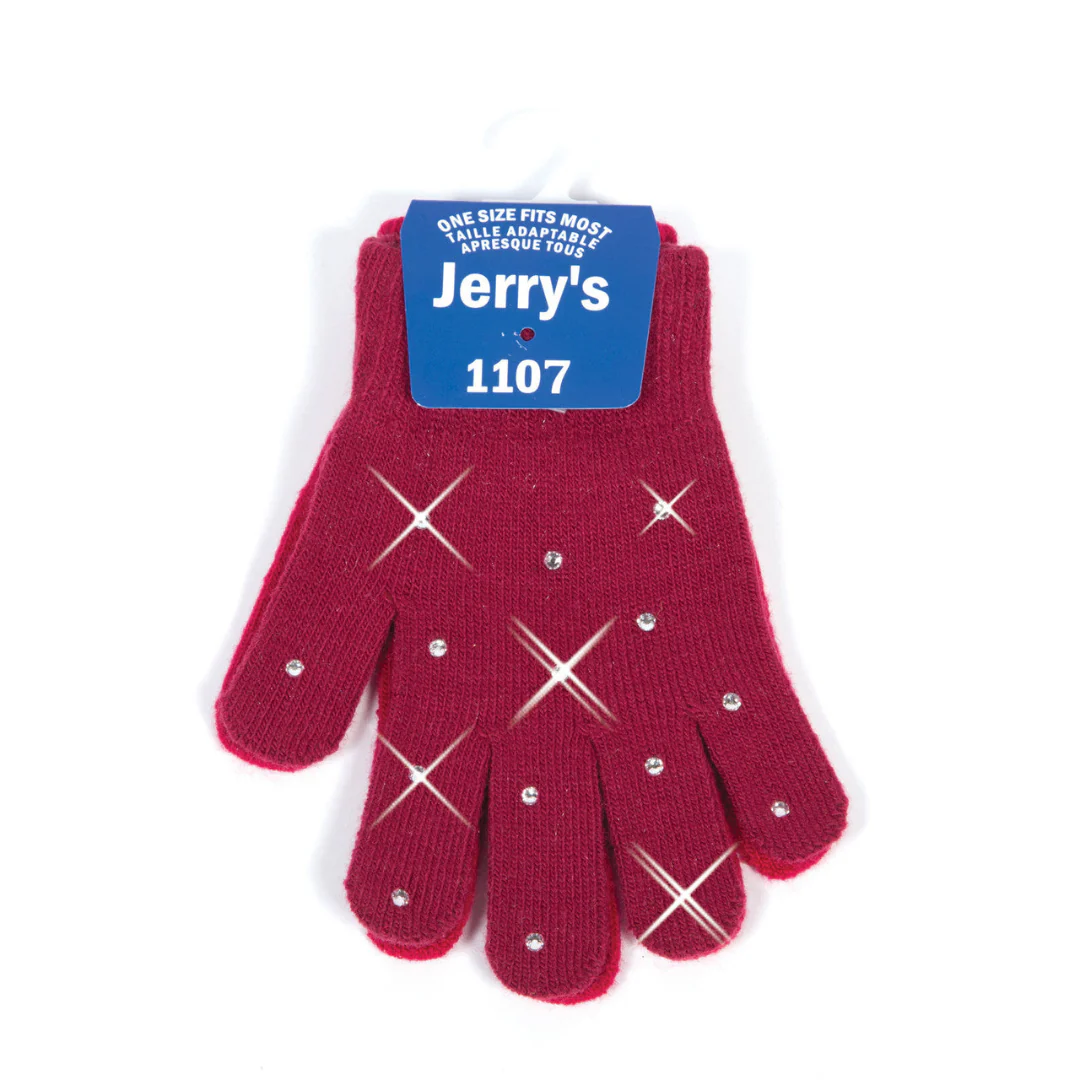 Jerry's Adult 1107 Crystal Mini Figure Skating Gloves - Image 2