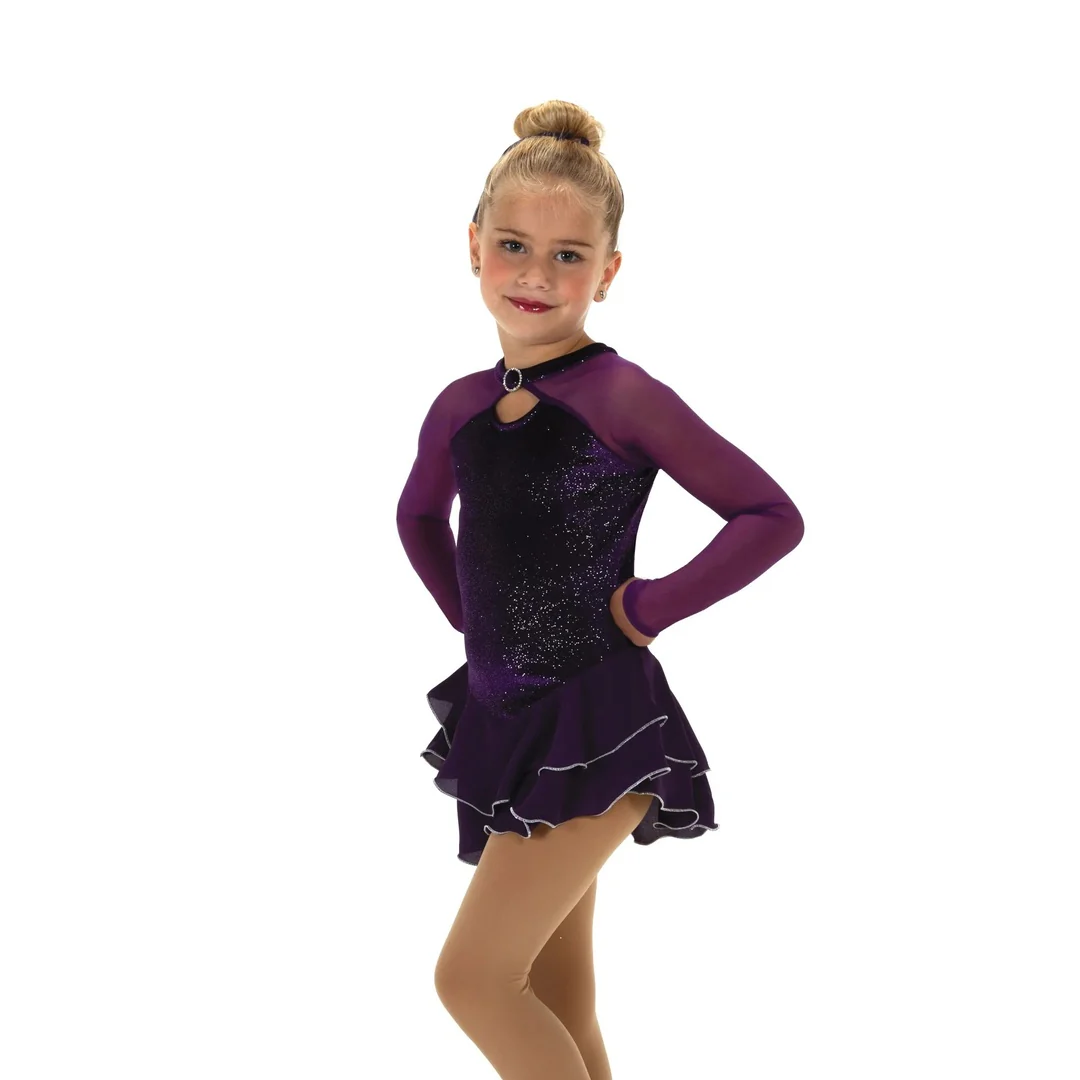Jerry's Girl's 645 Shimmer Figure Skating Dress - Image 2