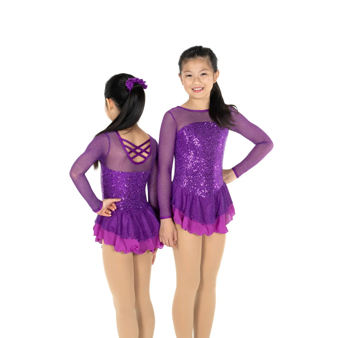 Jerry's Girl's AJ358 Song of Sequins Figure Skating Dress