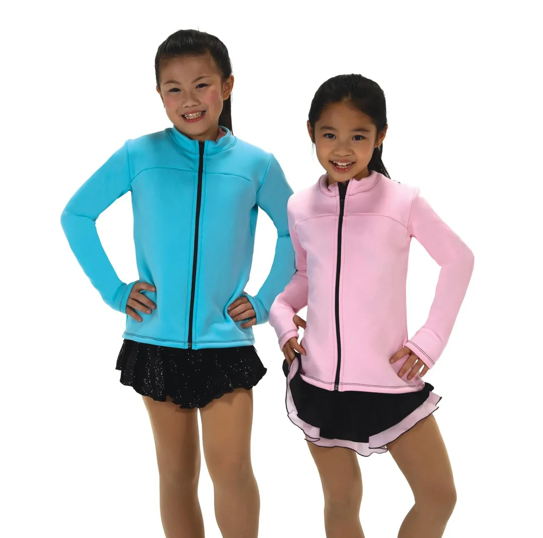 Jerry's Girl's S222 Fleece Sparkle Seam Figure Skating Jacket - Image 3