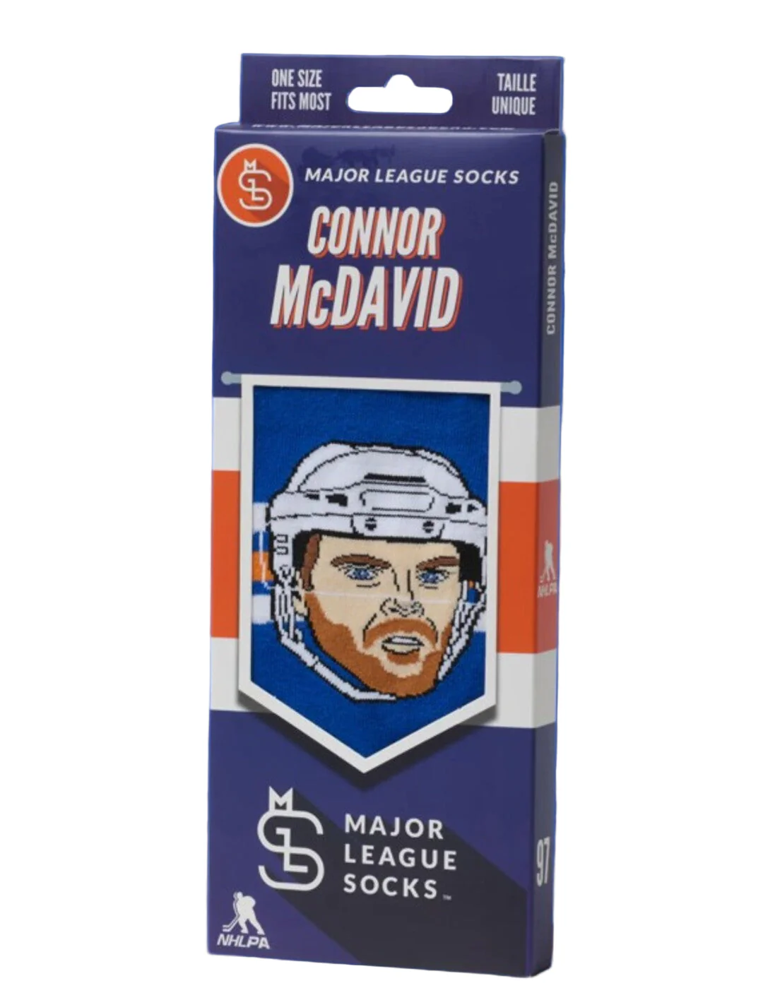 Major League Socks Connor McDavid Blue Sock - Image 2