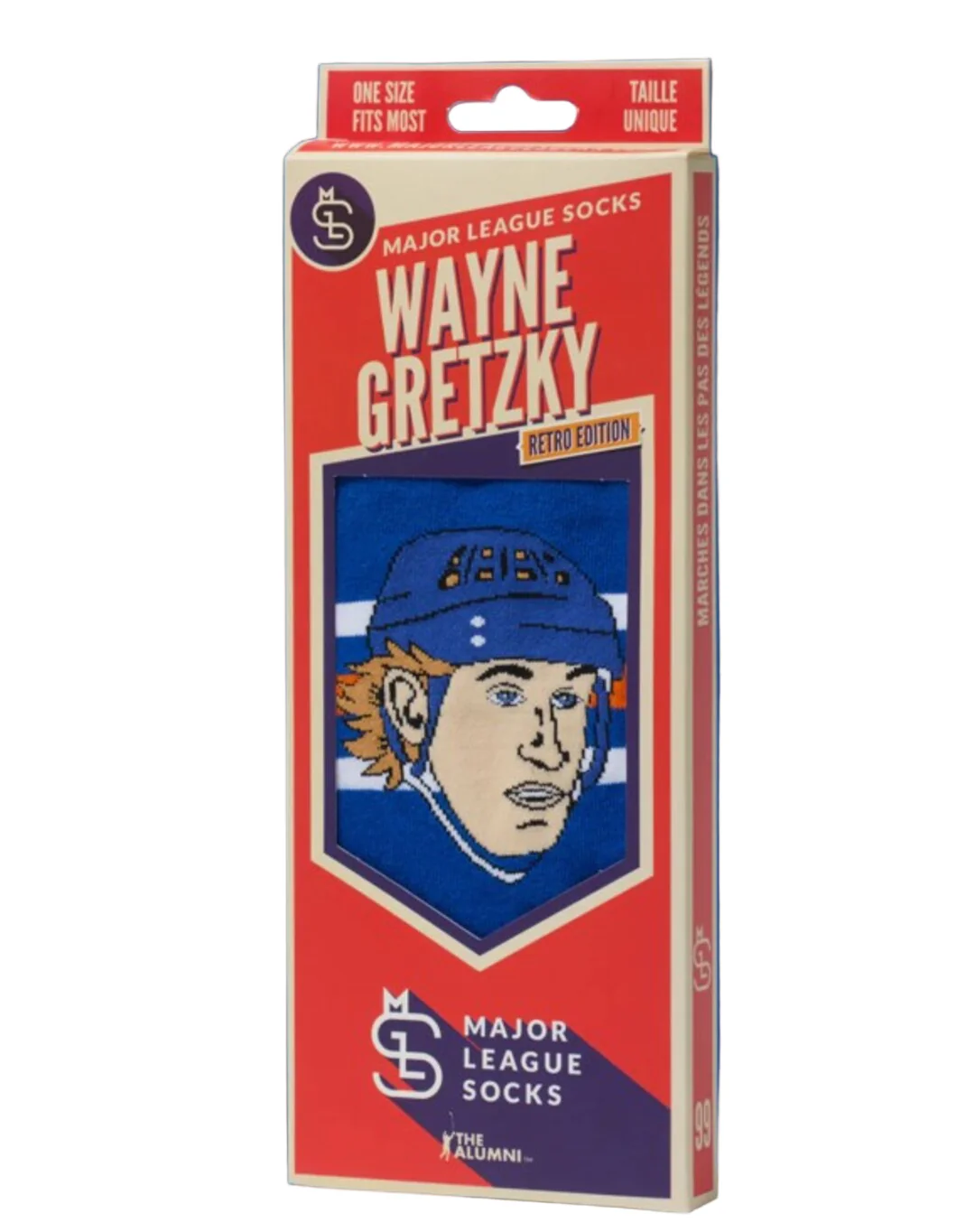 Major League Socks Wayne Gretzky Blue Sock - Image 2