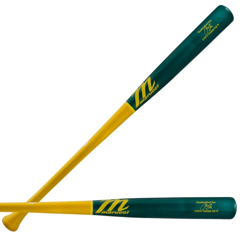 Marucci Lindy12 Pro Exclusive Yellow Ocean Wood Bat - Image 2