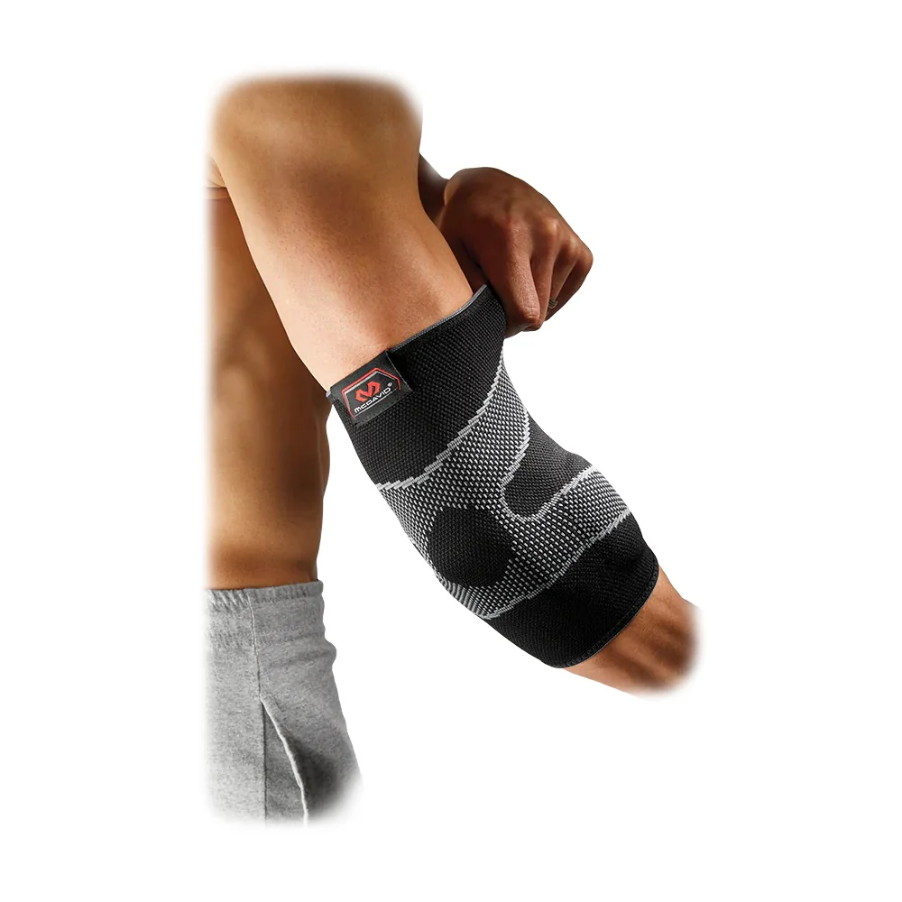 McDavid Level 2 Elbow Sleeve 4 Way Elastic w/Gel Buttresses