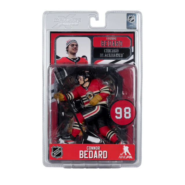 McFarlane NHL Chicago Blackhawks Connor Bedard Winter Classic Figure - Image 5