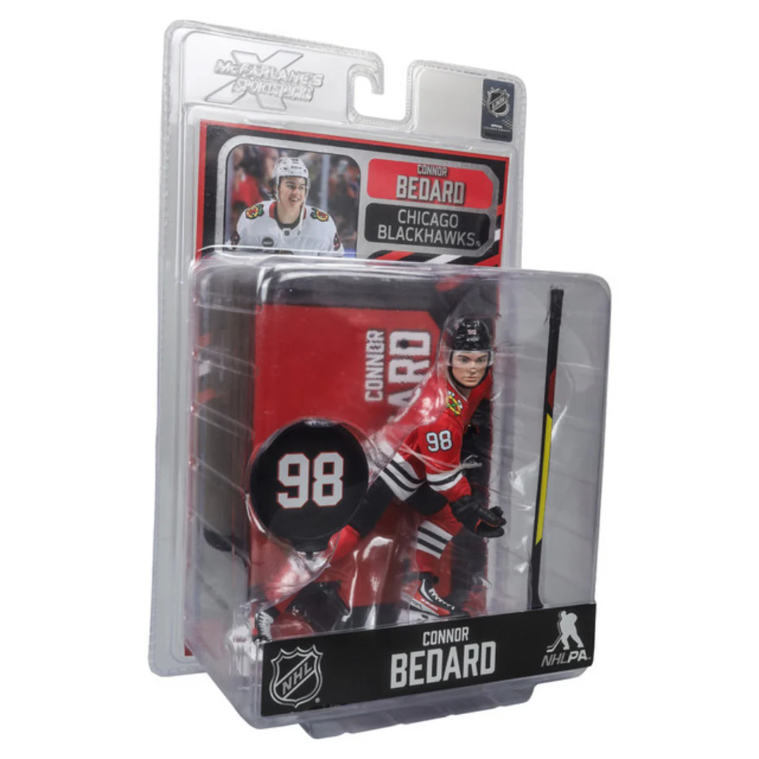 McFarlane NHL Chicago Blackhawks Connor Bedard Figure (2024) - Image 3