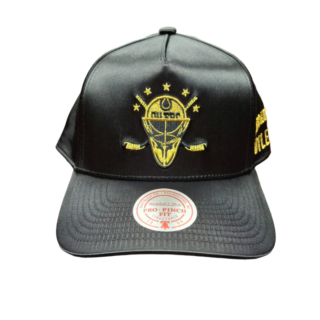 Mitchell & Ness Men's NHL Edmonton Oilers Golden Egg A-Frame Snapback Hat - Image 2