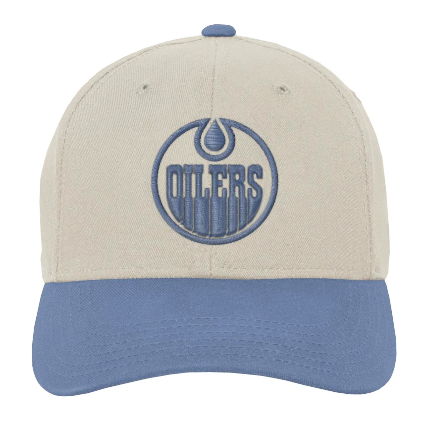 Mitchell & Ness Youth Edmonton Oilers Chalk Dust Snapback Hat - Image 3