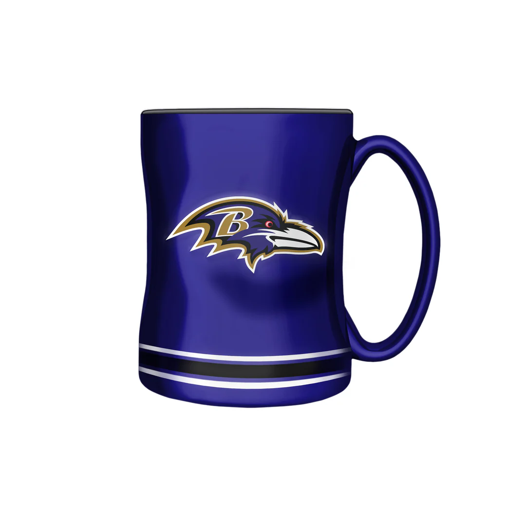 The Sports Vault NFL Baltimore Ravens 14oz Sculpted Mug - Image 3