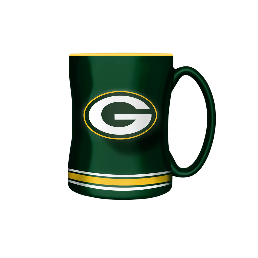 The Sports Vault NFL Green Bay Packers 14oz Sculpted Mug - Image 3