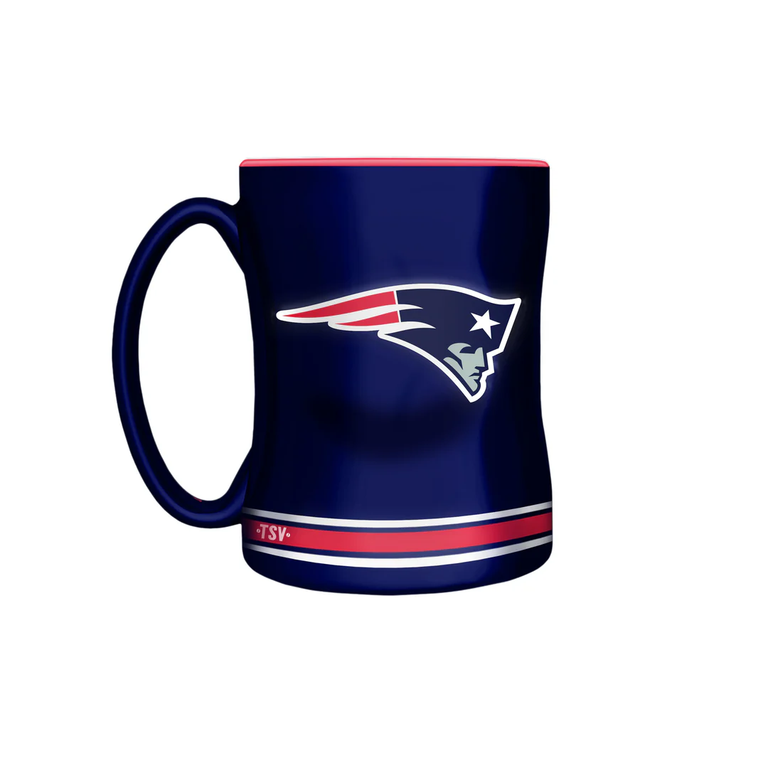 The Sports Vault NFL New England Patriots 14oz Sculpted Mug