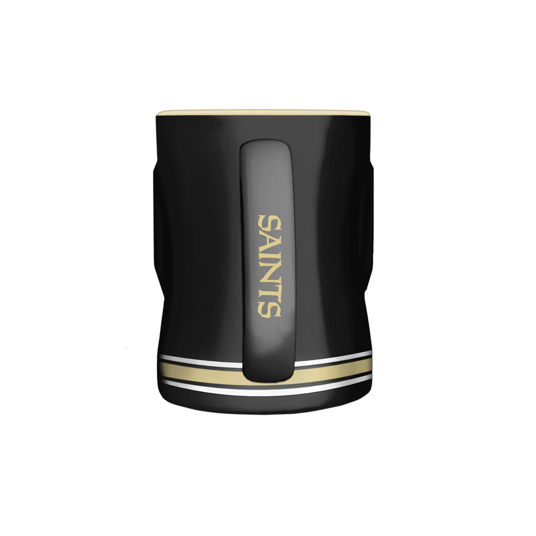 The Sports Vault NFL New Orleans Saints 14oz Sculpted Mug - Image 2