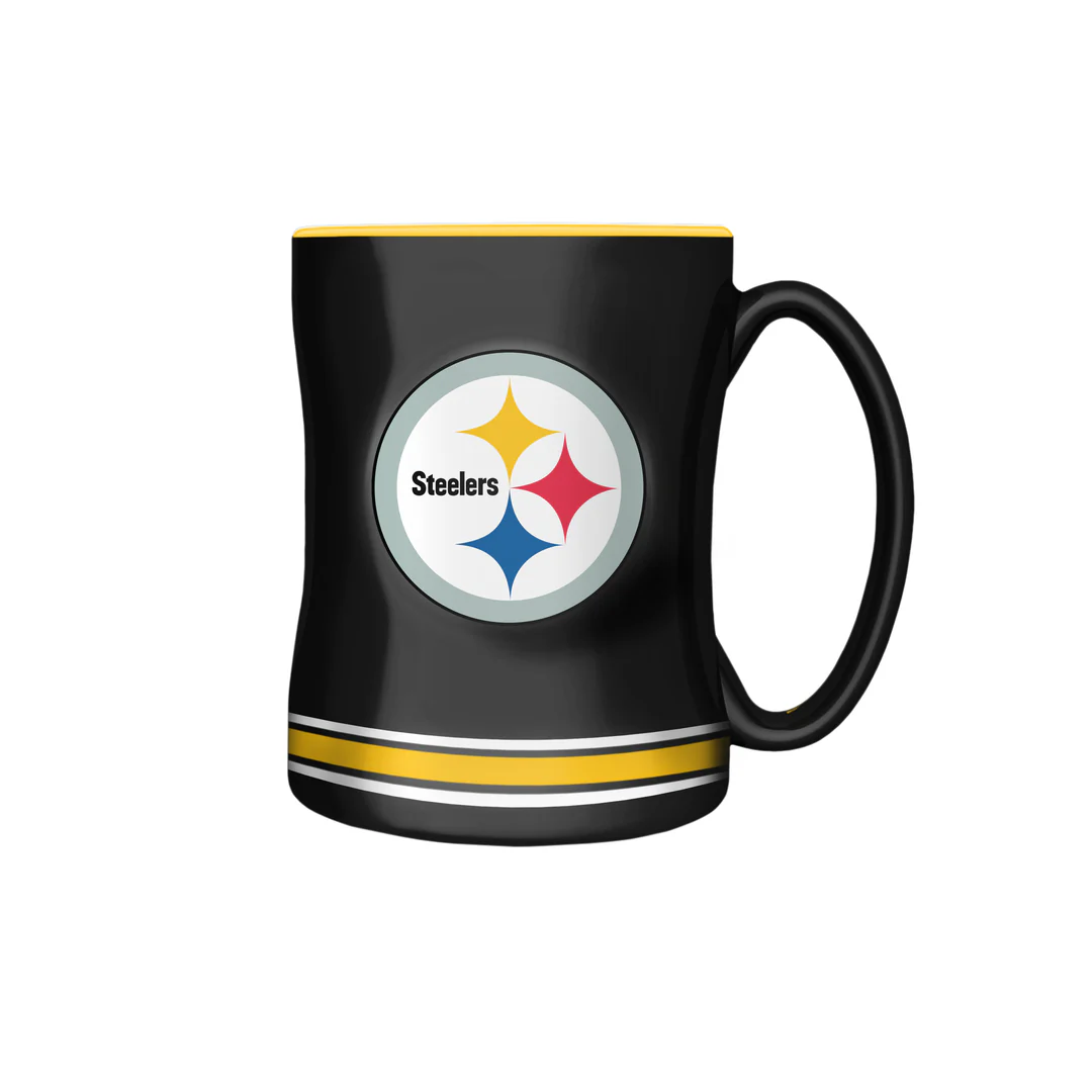 The Sports Vault NFL Pittsburgh Steelers 14oz Sculpted Mug - Image 3