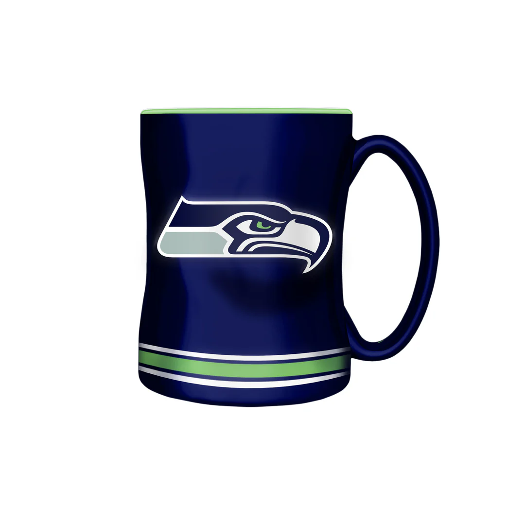 The Sports Vault NFL Seattle Seahawks 14oz Sculpted Mug - Image 3