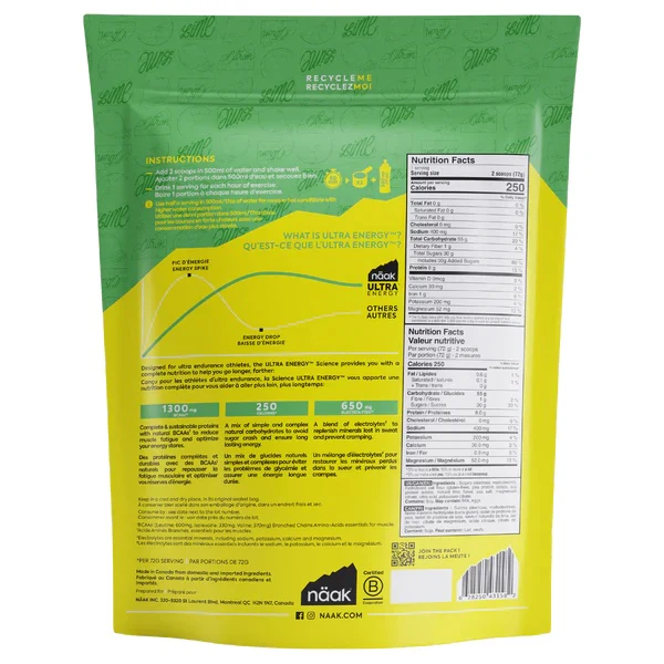 Näak Ultra Energy Calorie Drink Mix Bag 720g - Image 4