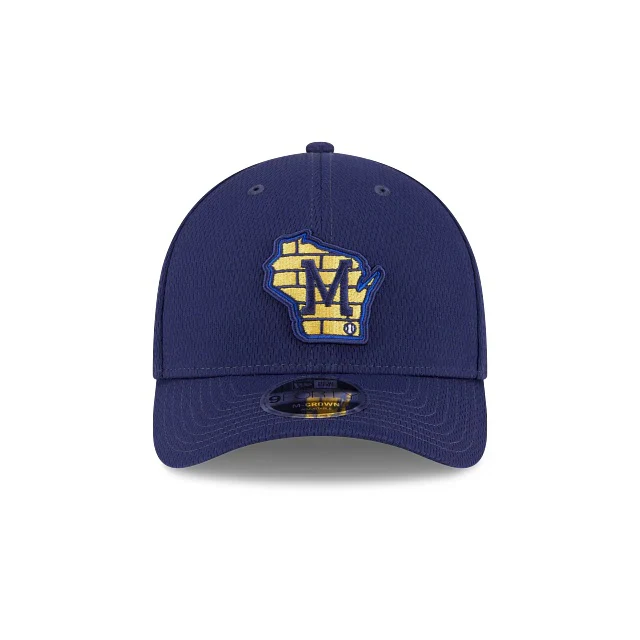 New Era Men's MLB Milwaukee Brewers Clubhouse '25 9FORTY MC Hat - Image 2