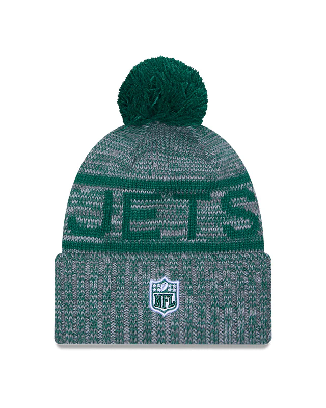 New Era Men's NFL New York Jets Sideline '25 Sport Pom Knit Toque - Image 2