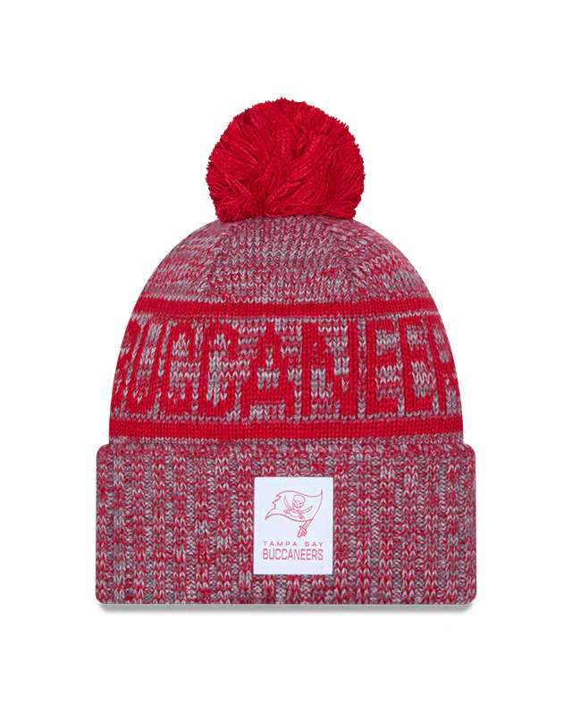 New Era Men's NFL Tampa Bay Buccaneers Sideline '25 Sport Pom Knit Toque
