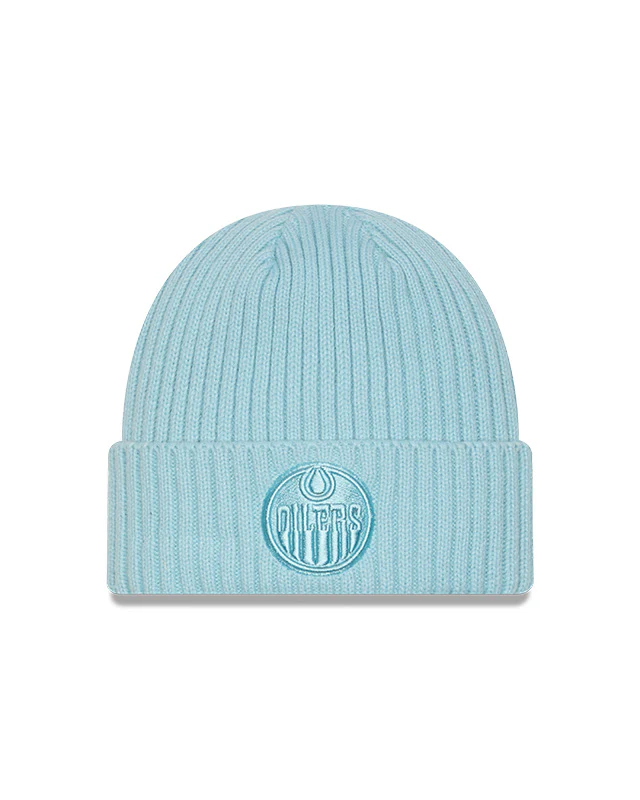 New Era Men's NHL Edmonton Oilers Color Pack Beanie Knit Toque - Image 3
