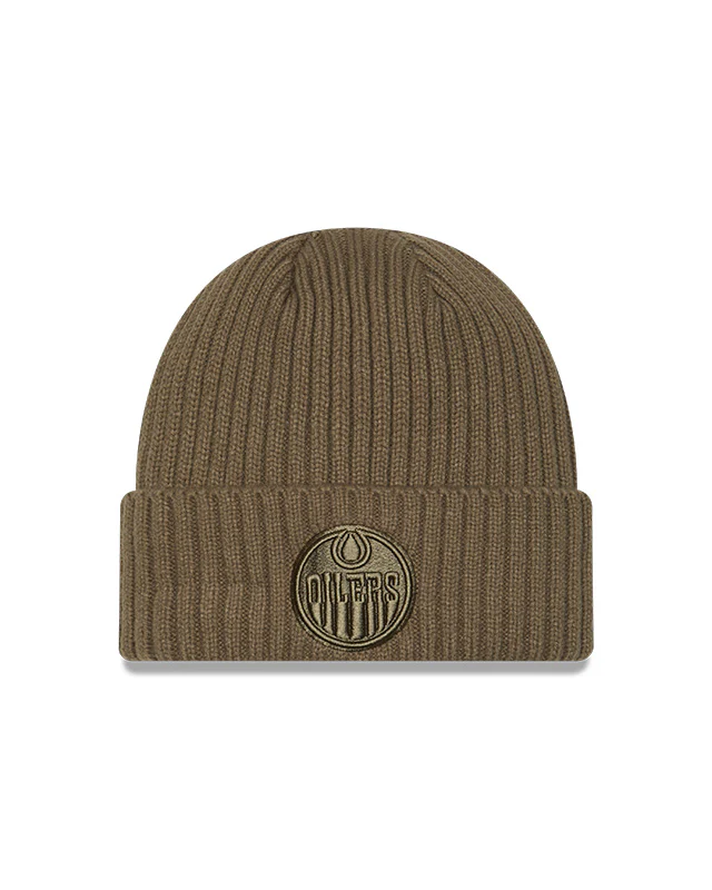 New Era Men's NHL Edmonton Oilers Color Pack Beanie Knit Toque - Image 5