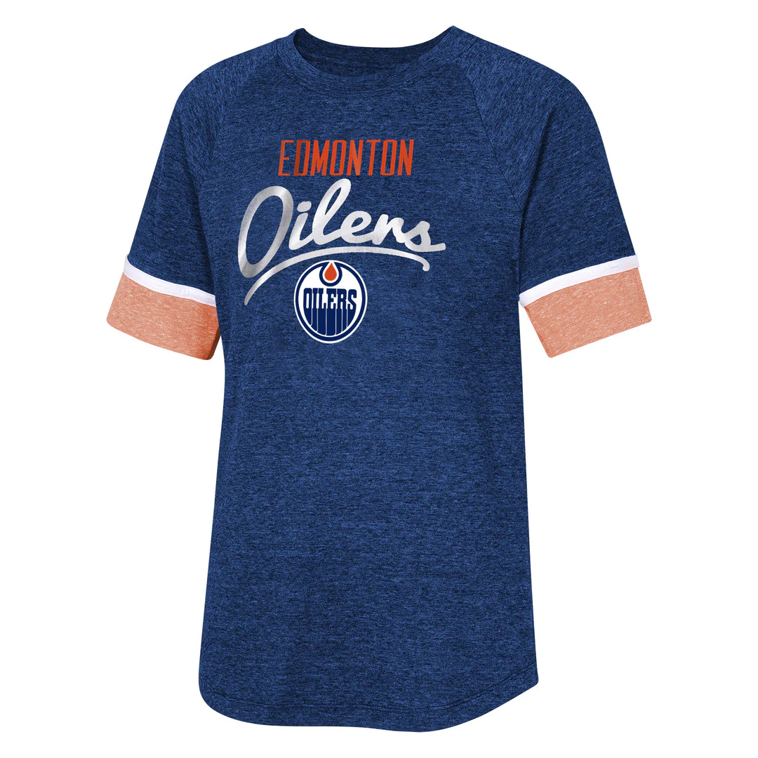 NHL Branded Girl's Edmonton Oilers Conqueress T-Shirt