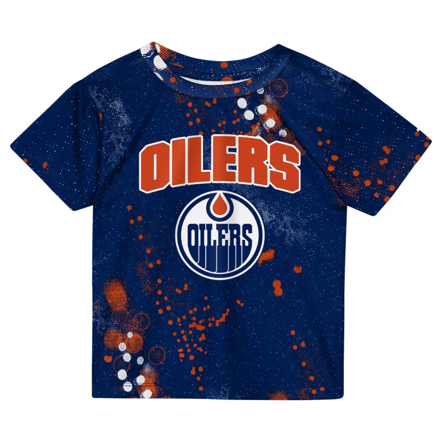 NHL Branded Toddler Edmonton Oilers Home Plate T-Shirt & Short Set - Image 2