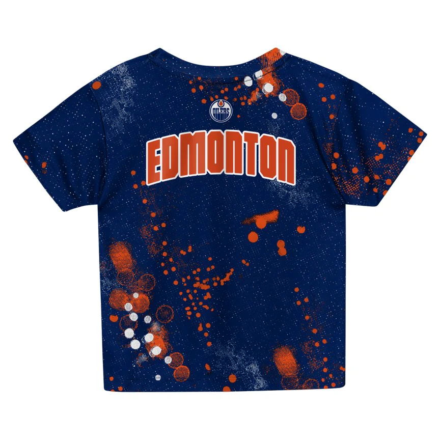 NHL Branded Toddler Edmonton Oilers Home Plate T-Shirt & Short Set - Image 3