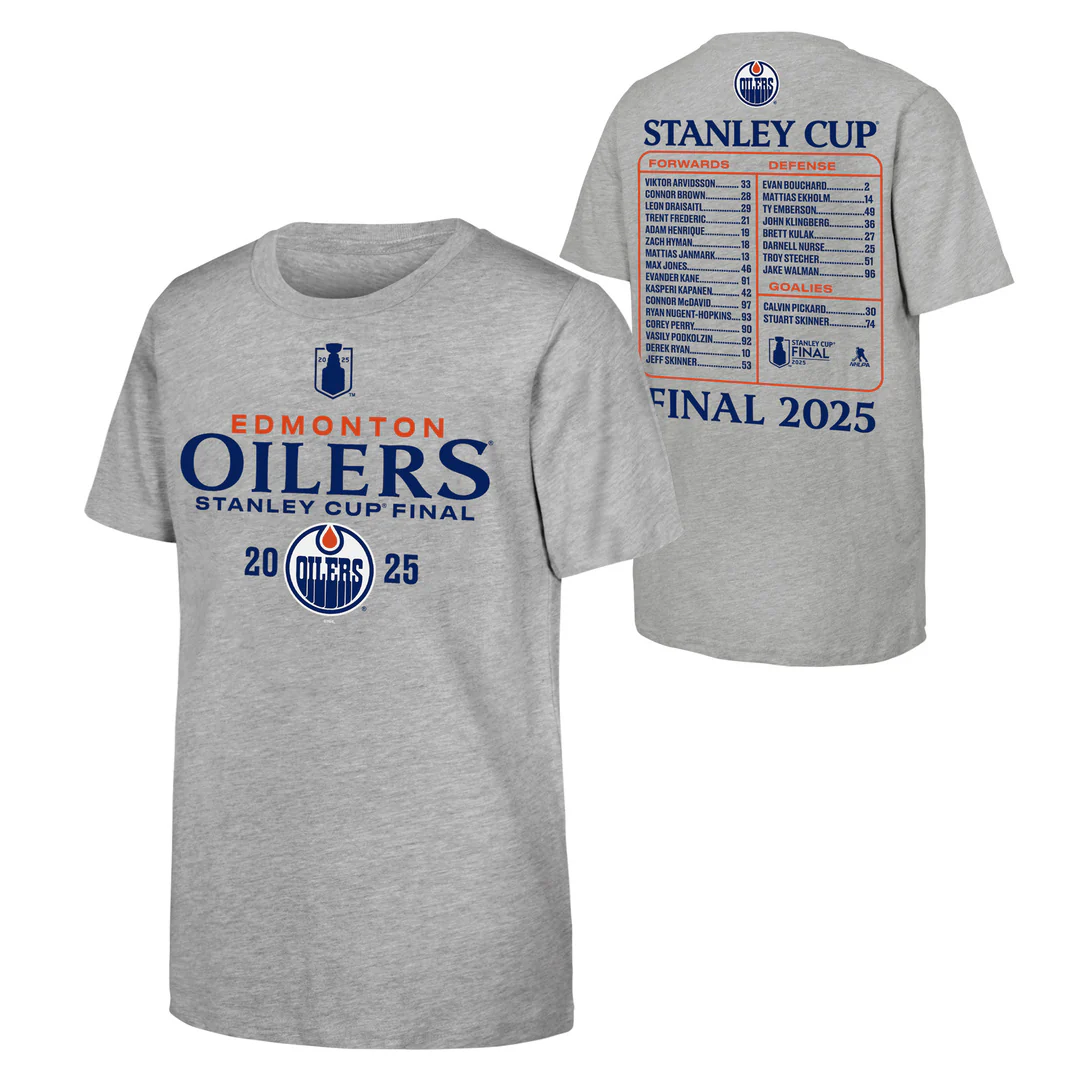 NHL Branded Youth Edmonton Oilers 2025 Stanley Cup Final Roster T-Shirt