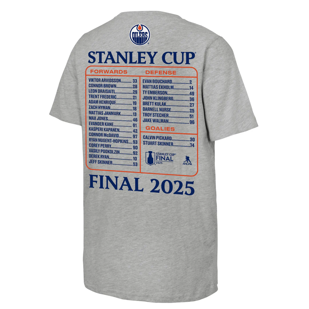 NHL Branded Youth Edmonton Oilers 2025 Stanley Cup Final Roster T-Shirt - Image 2