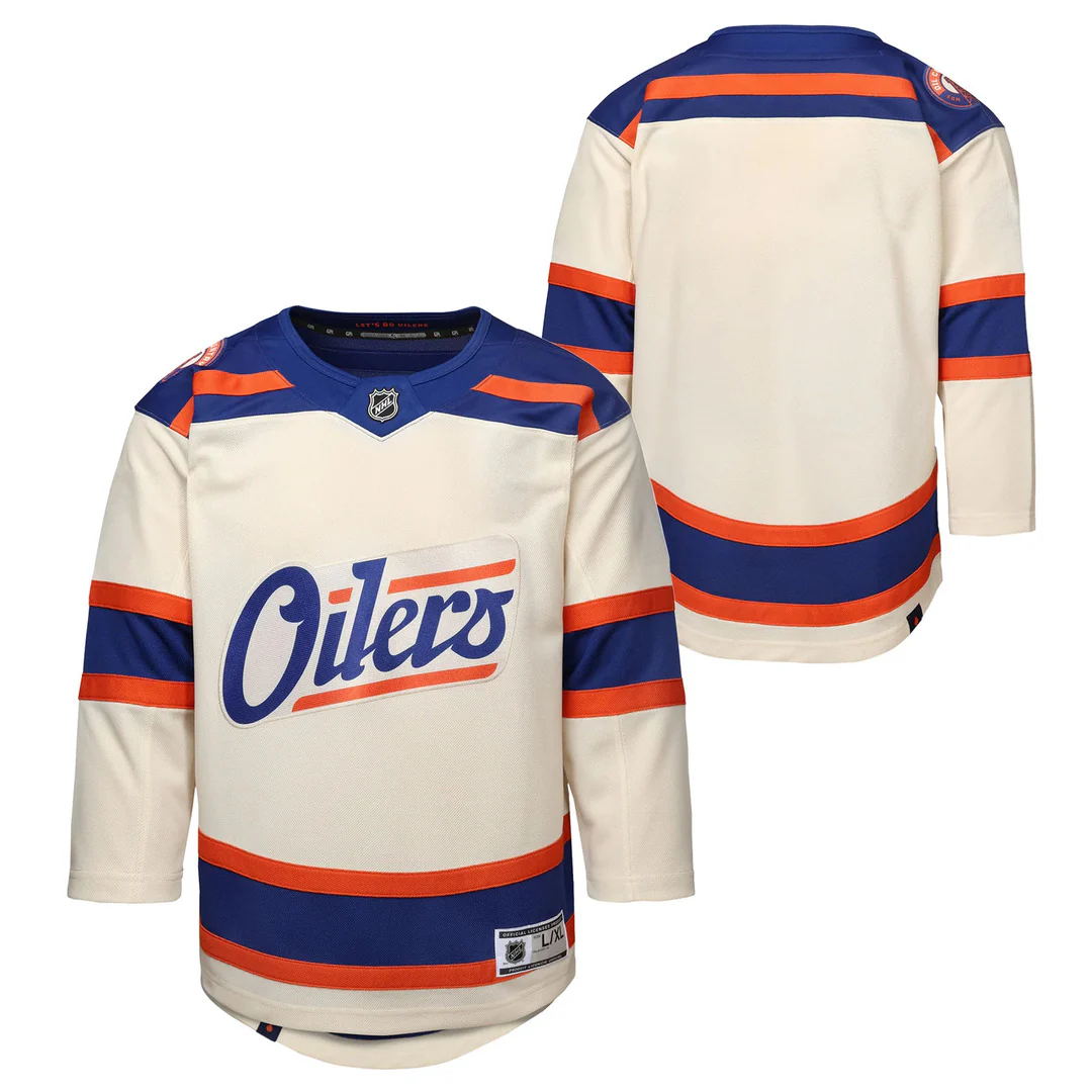 NHL Branded Youth Edmonton Oilers Alternate Jersey - Image 3