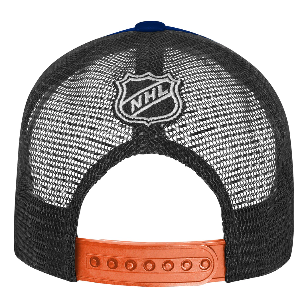 NHL Branded Youth Edmonton Oilers Essentials Trucker Hat - Image 3