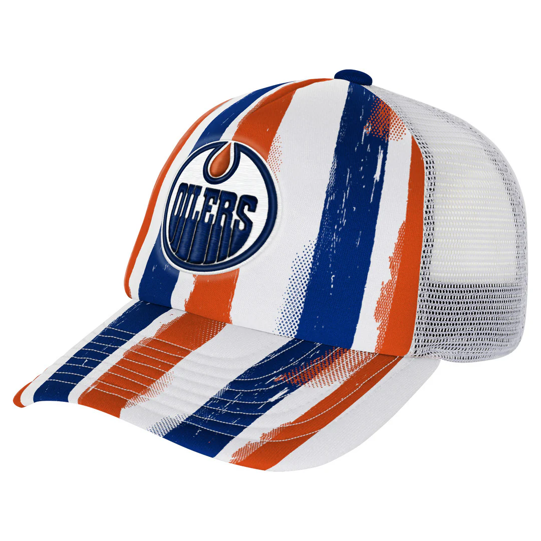 NHL Branded Youth Edmonton Oilers High Stepping Adjustable Hat