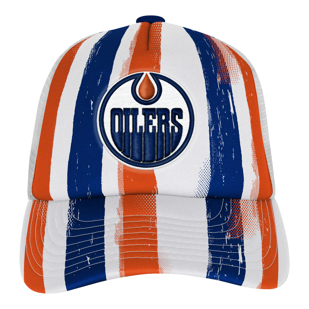 NHL Branded Youth Edmonton Oilers High Stepping Adjustable Hat - Image 2