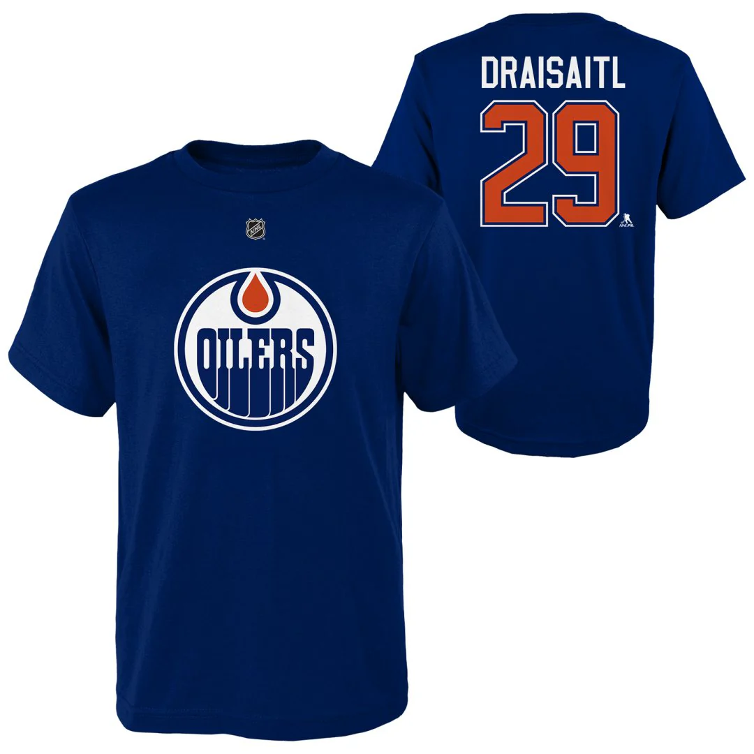 NHL Branded Youth Edmonton Oilers Leon Draisaitl T-Shirt - Image 3