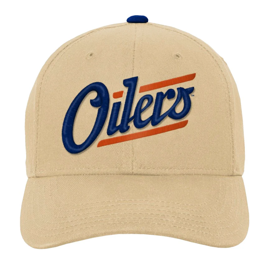NHL Branded Youth Edmonton Oilers Pre-Curved Alternate Snapback Hat