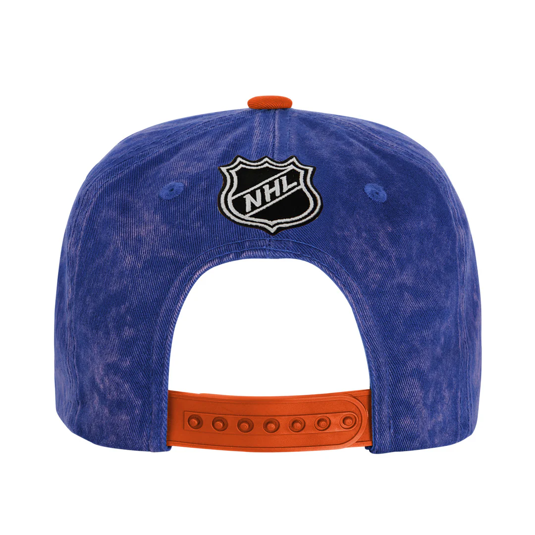 NHL Branded Youth Edmonton Oilers True Retro Snapback Hat - Image 3
